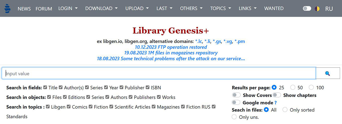 Library Genesis+